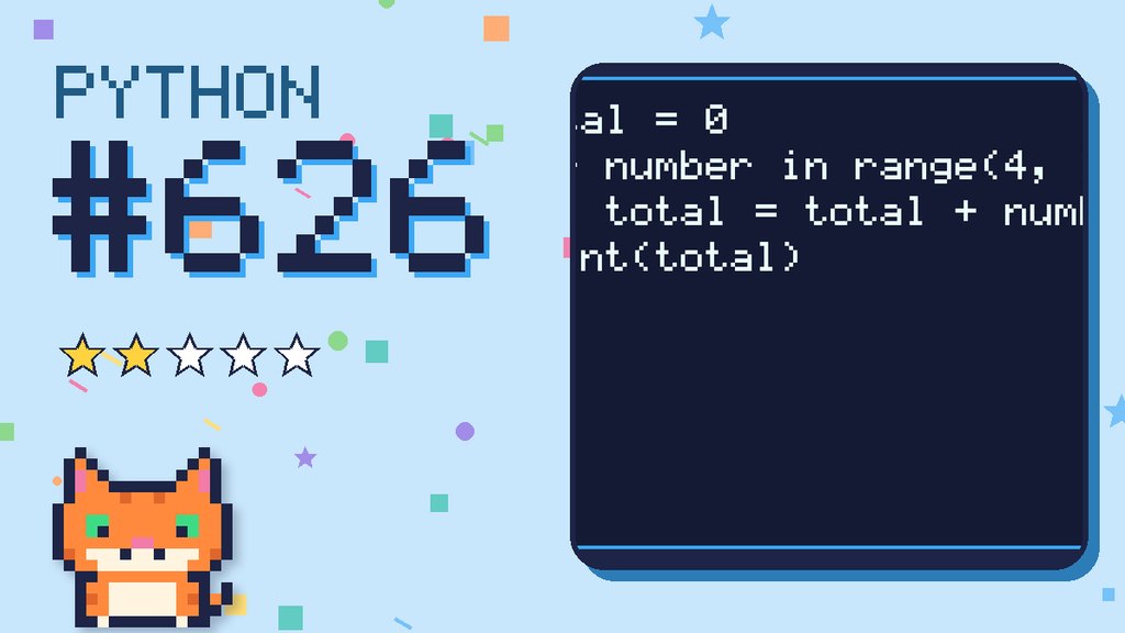 Python Puzzler 626 card