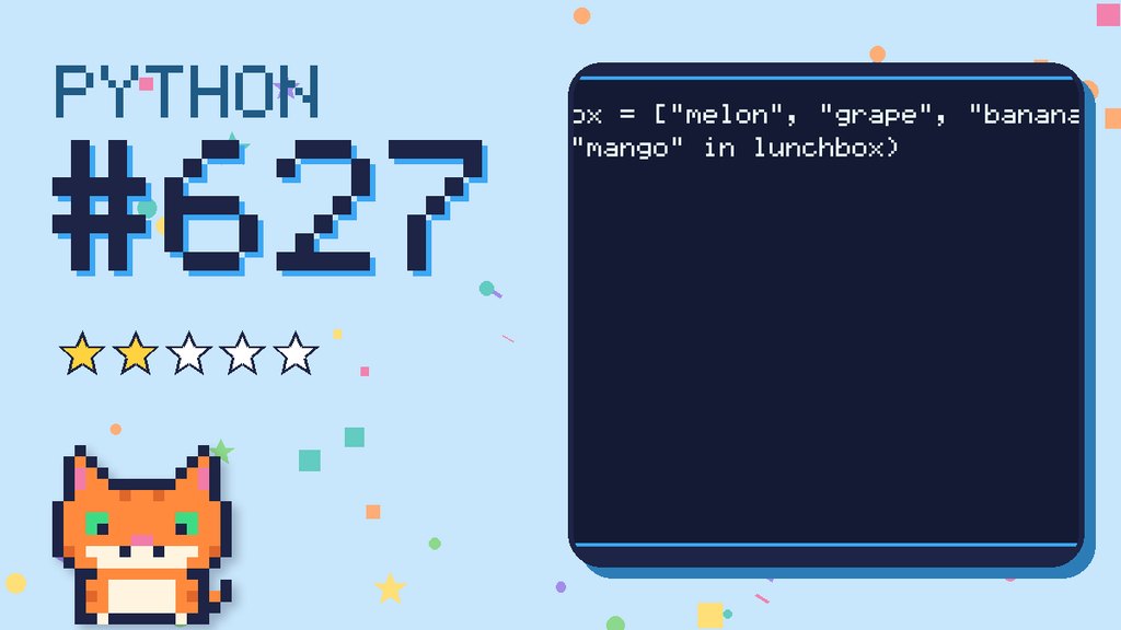 Python Puzzler 627 card