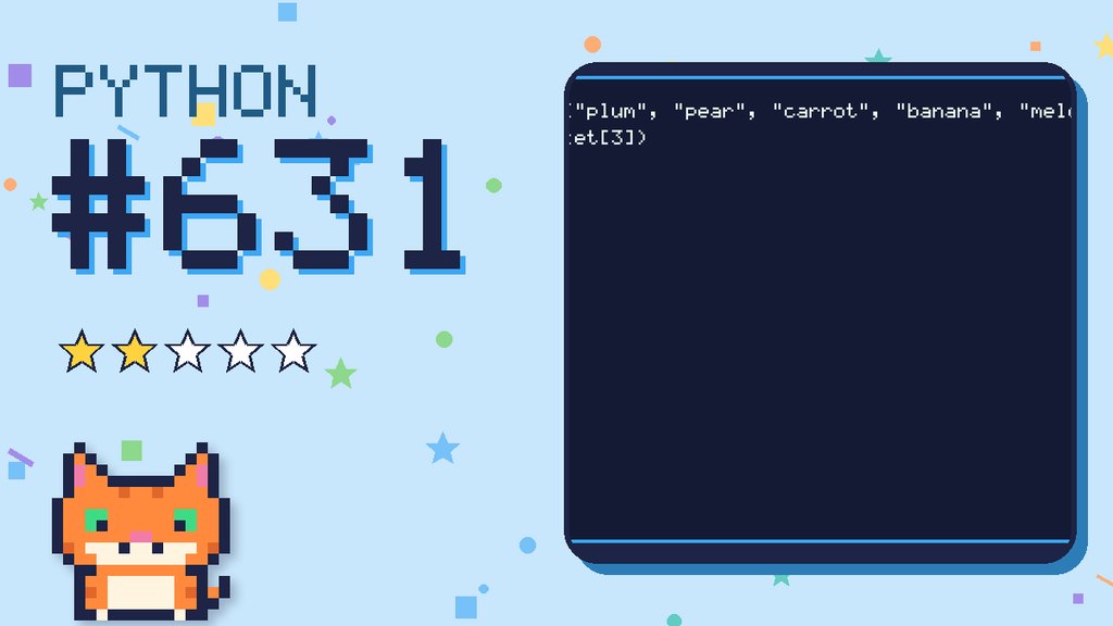 Python Puzzler 631 card