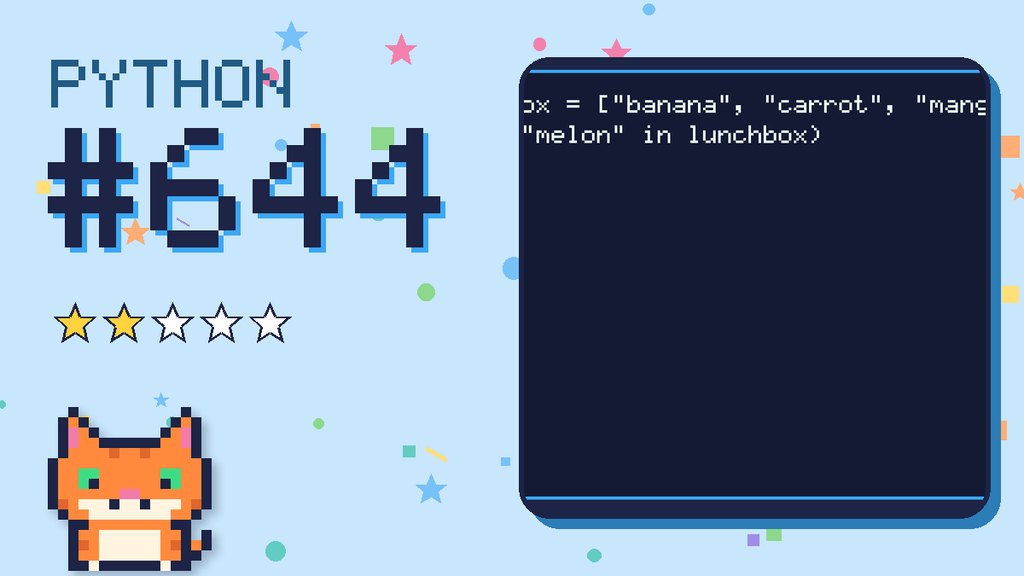 Python Puzzler 644 card