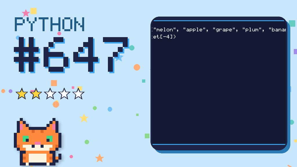 Python Puzzler 647 card