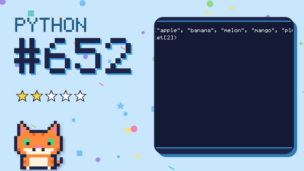 Python Puzzler 652 card