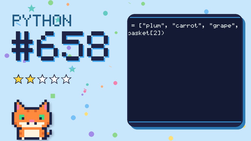 Python Puzzler 658 card