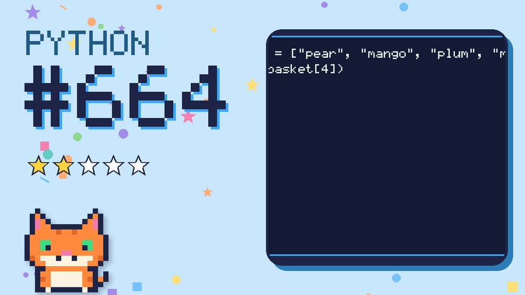 Python Puzzler 664 card