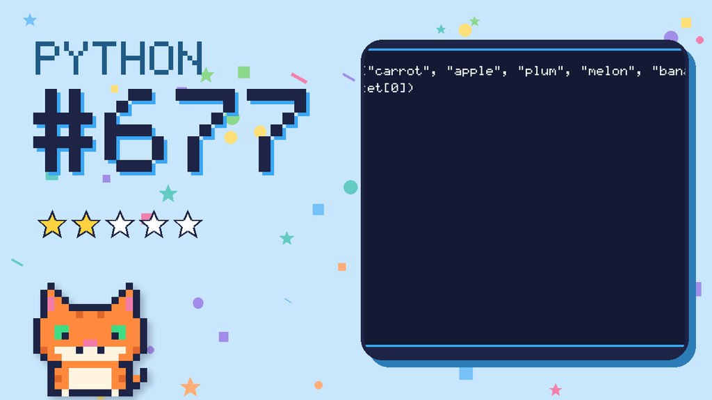 Python Puzzler 677 card