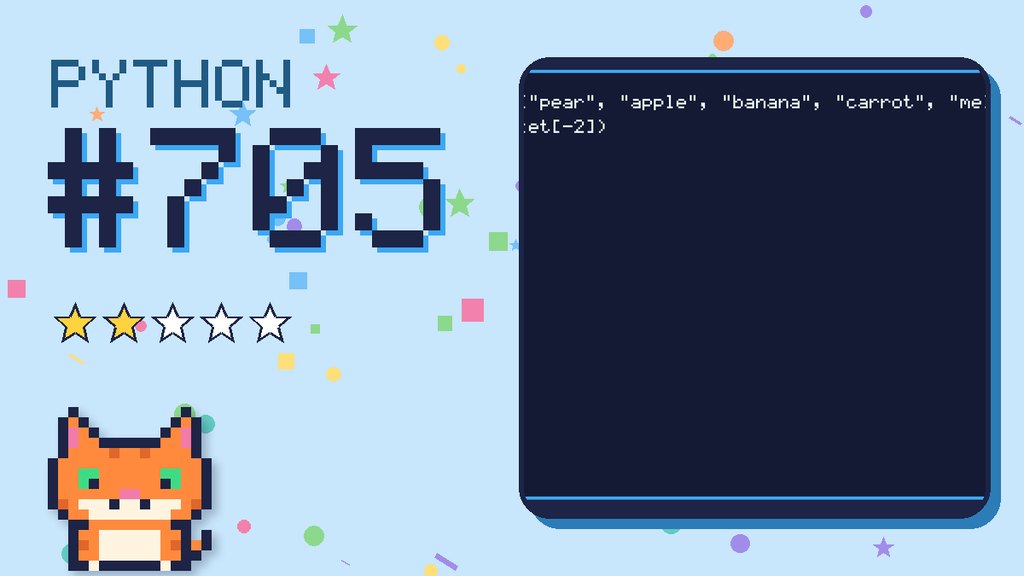 Python Puzzler 705 card