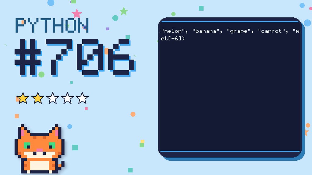 Python Puzzler 706 card