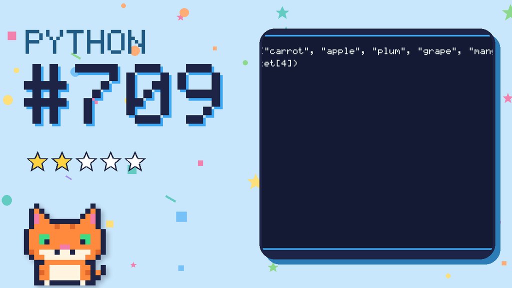 Python Puzzler 709 card