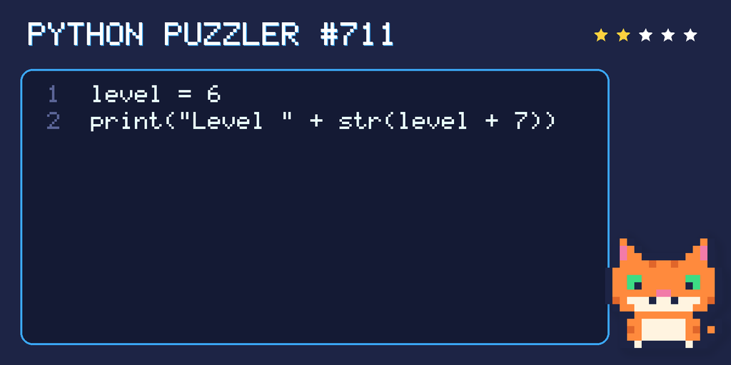 Python puzzler 711 code