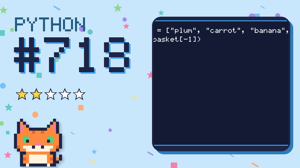 Python Puzzler 718 card
