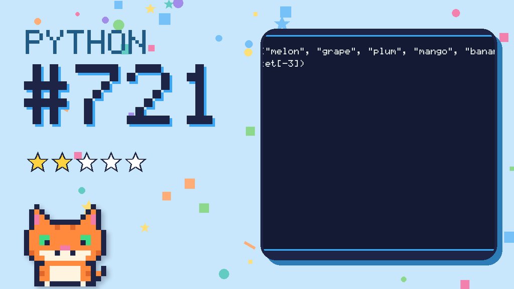 Python Puzzler 721 card