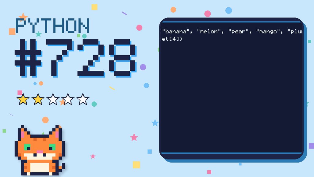 Python Puzzler 728 card