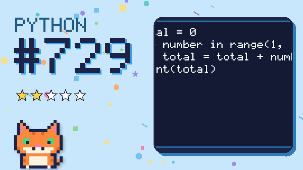 Python Puzzler 729 card