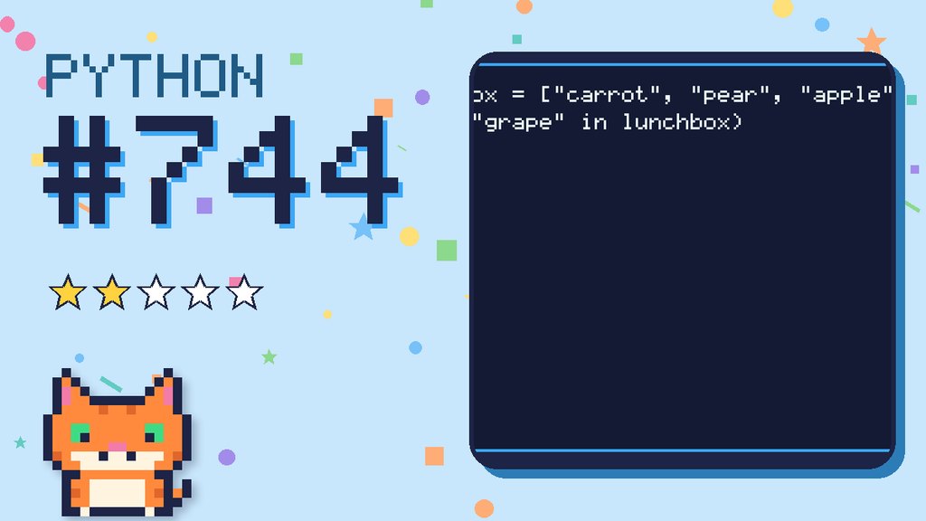 Python Puzzler 744 card