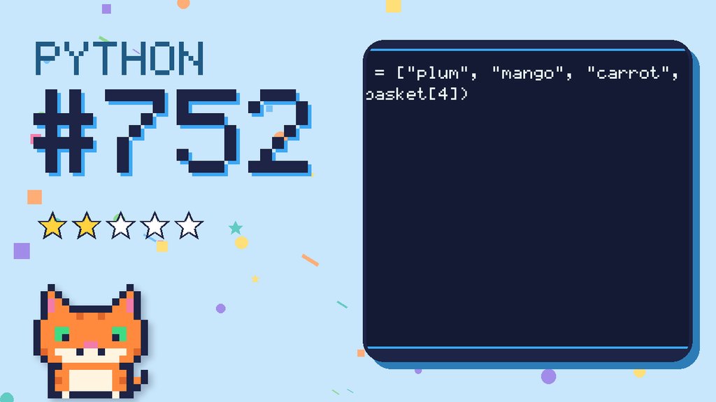 Python Puzzler 752 card