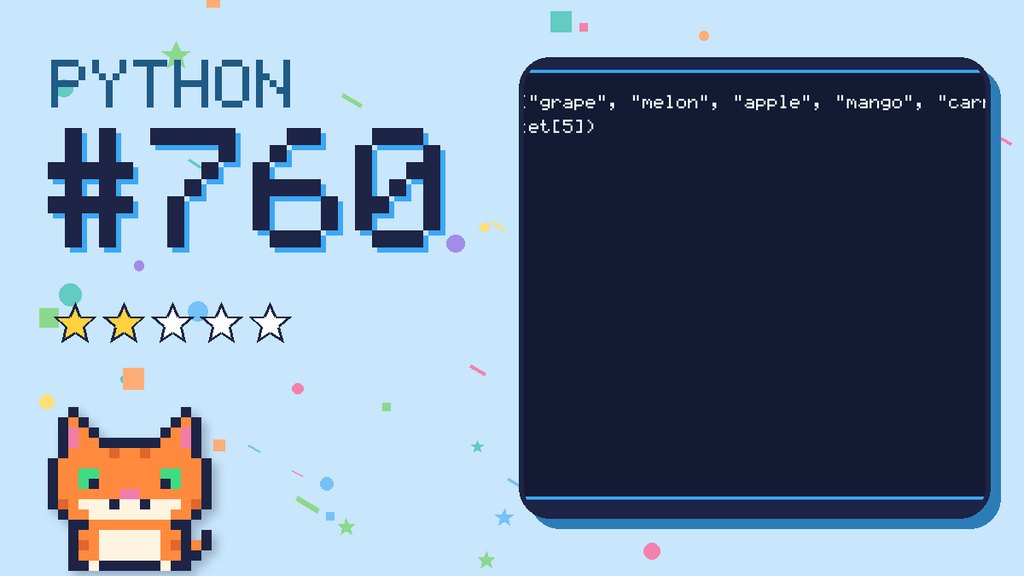Python Puzzler 760 card