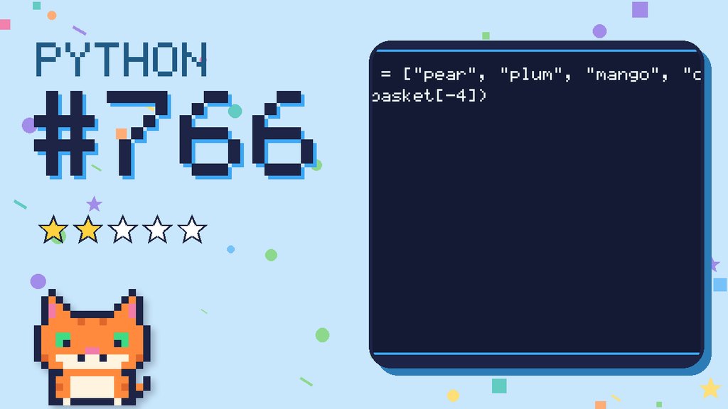 Python Puzzler 766 card