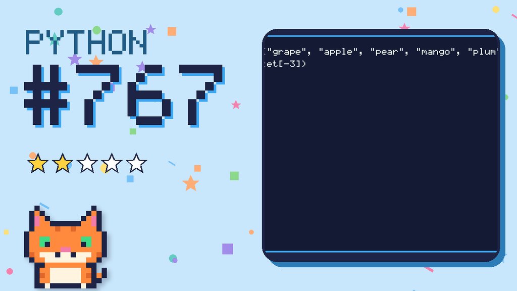 Python Puzzler 767 card