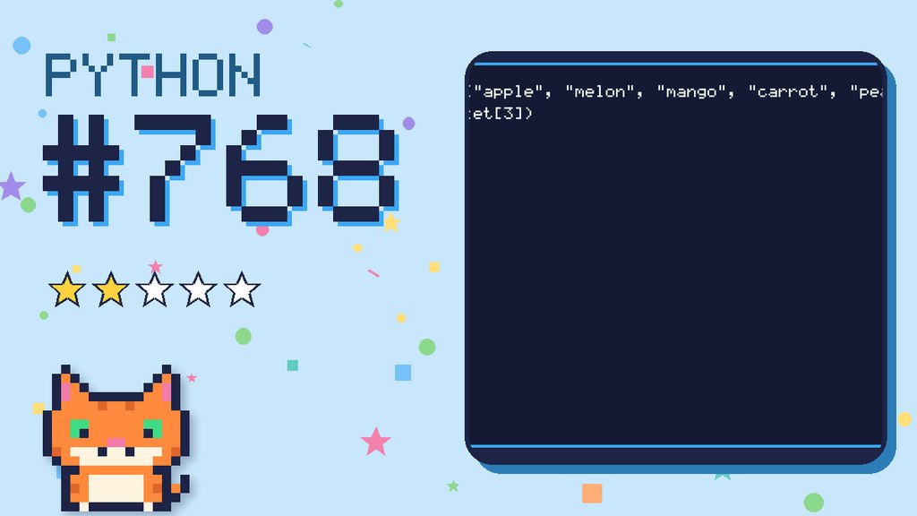 Python Puzzler 768 card