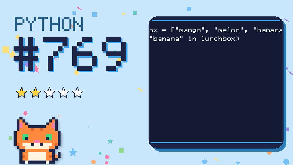 Python Puzzler 769 card