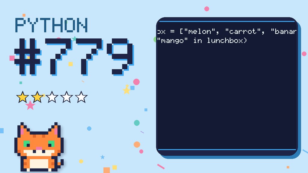 Python Puzzler 779 card