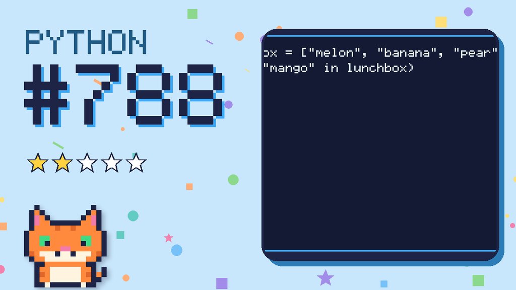 Python Puzzler 788 card
