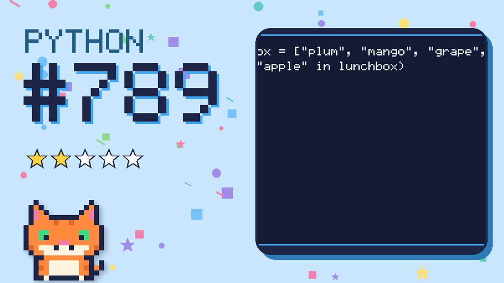 Python Puzzler 789 card