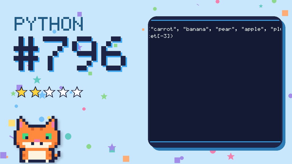 Python Puzzler 796 card