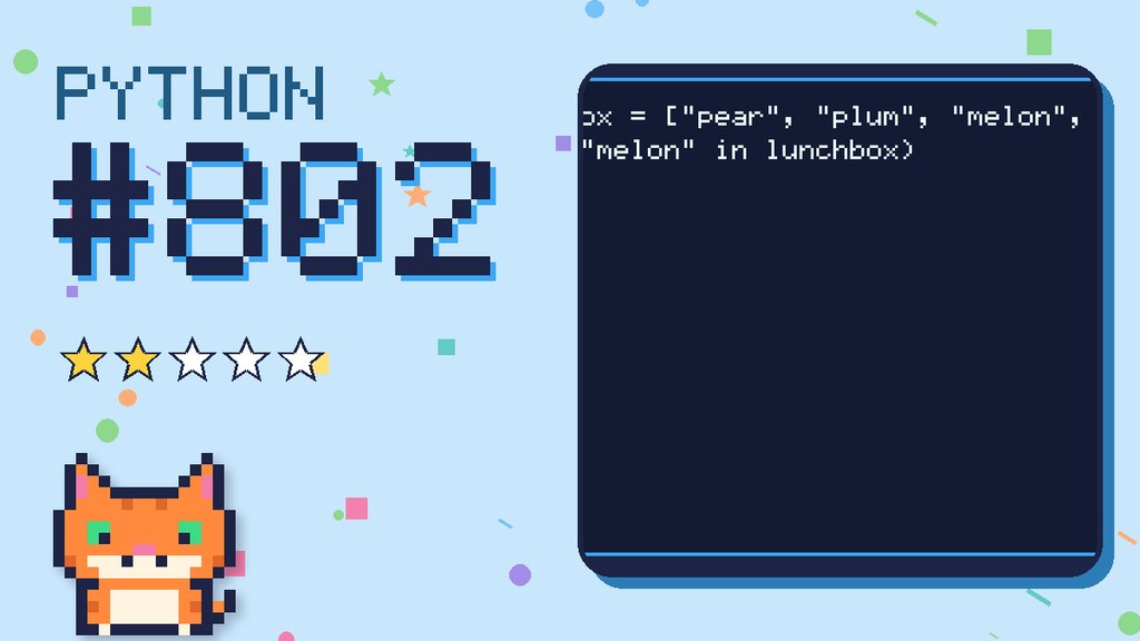 Python Puzzler 802 card