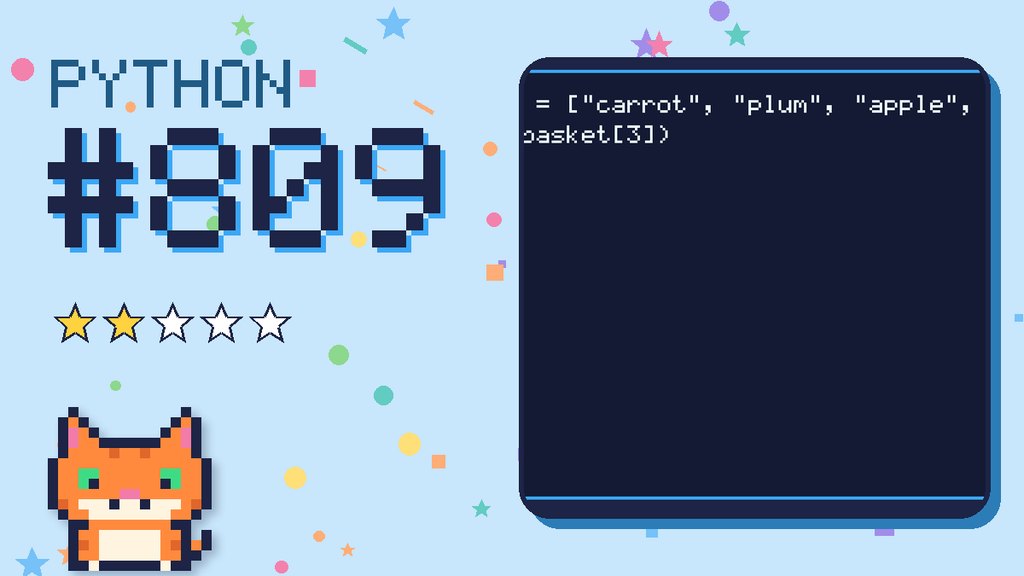 Python Puzzler 809 card