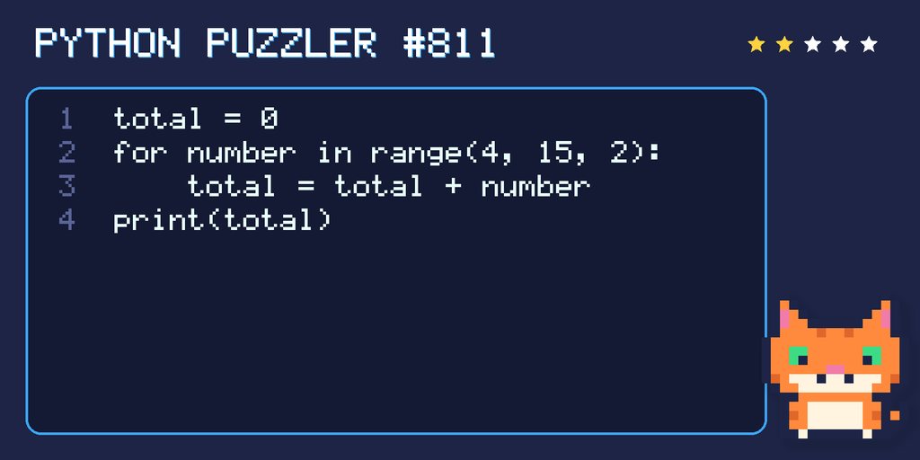 Python puzzler 811 code