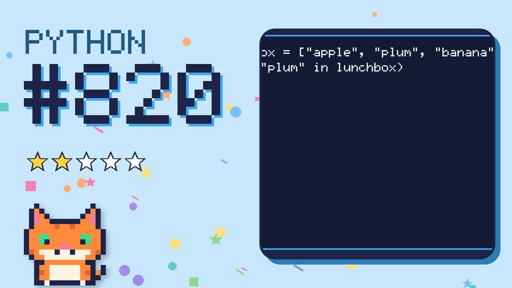 Python Puzzler 820 card