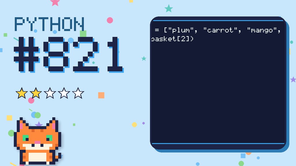 Python Puzzler 821 card
