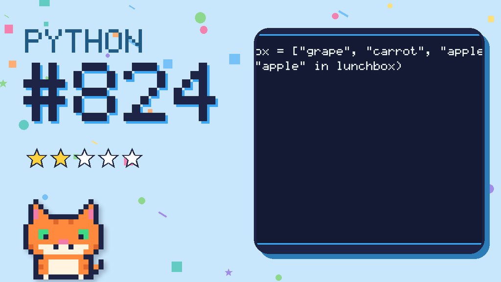 Python Puzzler 824 card