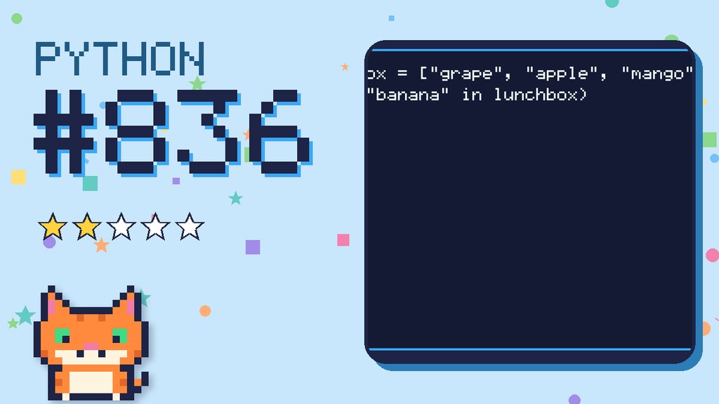 Python Puzzler 836 card