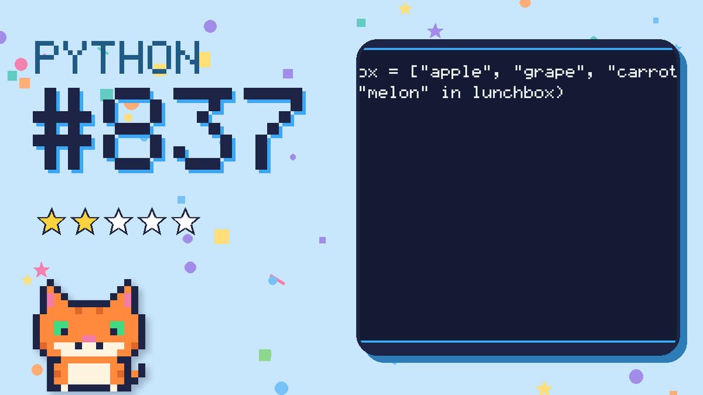 Python Puzzler 837 card