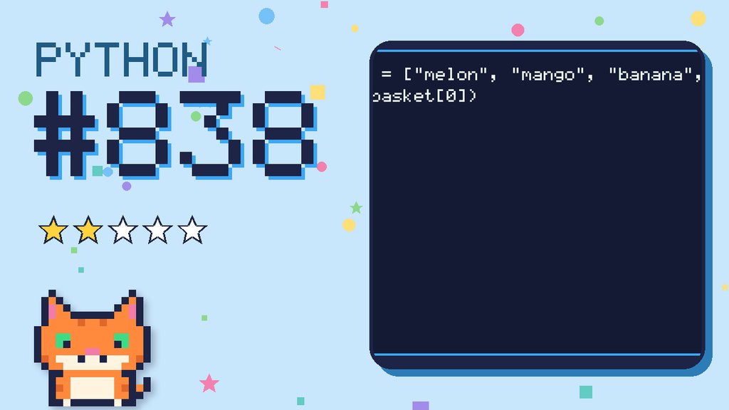 Python Puzzler 838 card