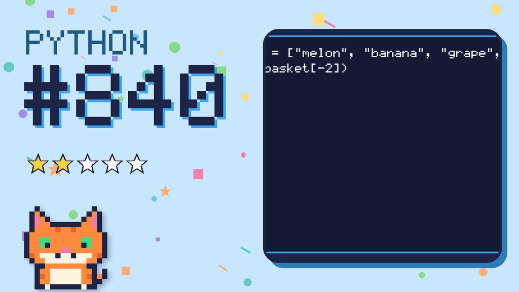 Python Puzzler 840 card