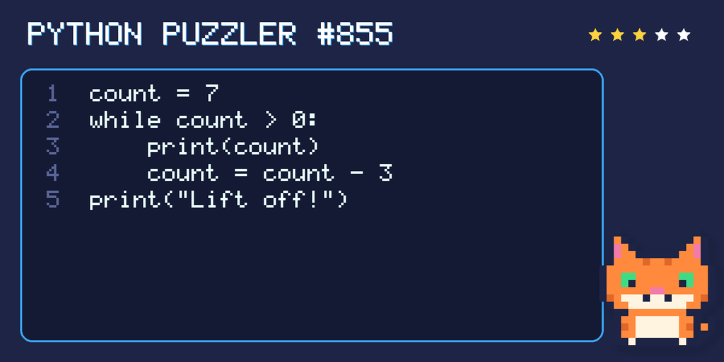 Python puzzler 855 code
