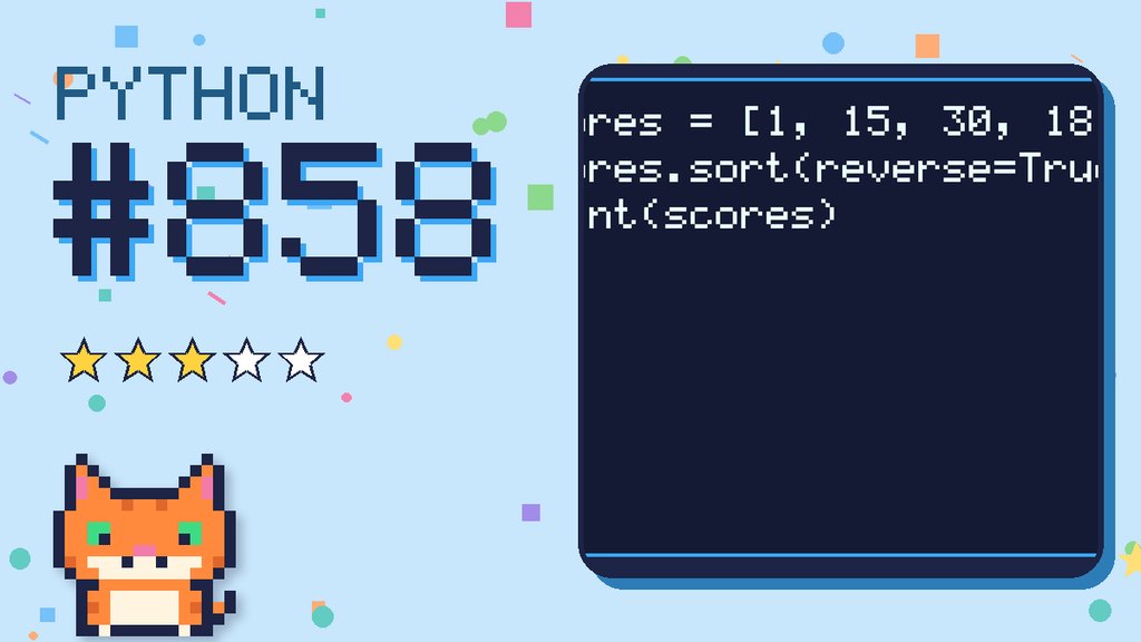 Python Puzzler 858 card