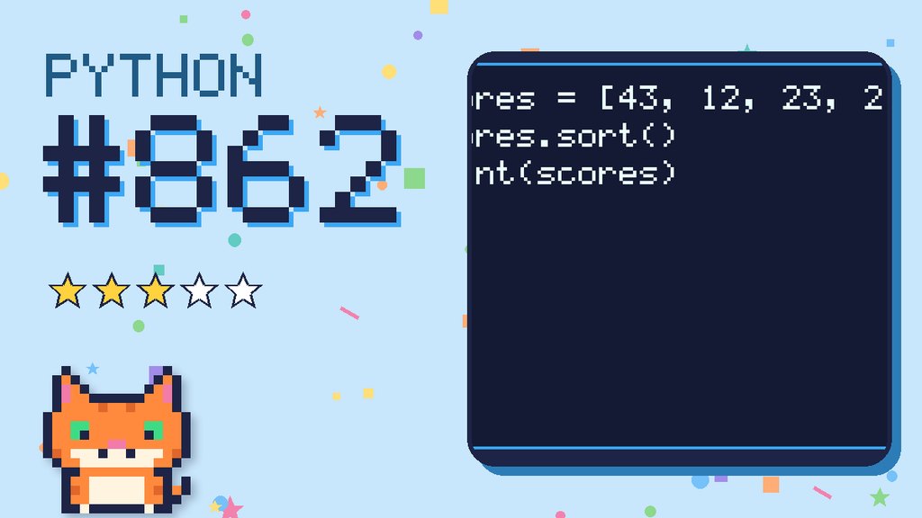 Python Puzzler 862 card