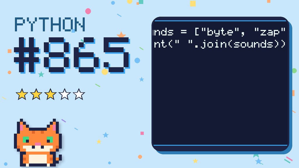 Python Puzzler 865 card