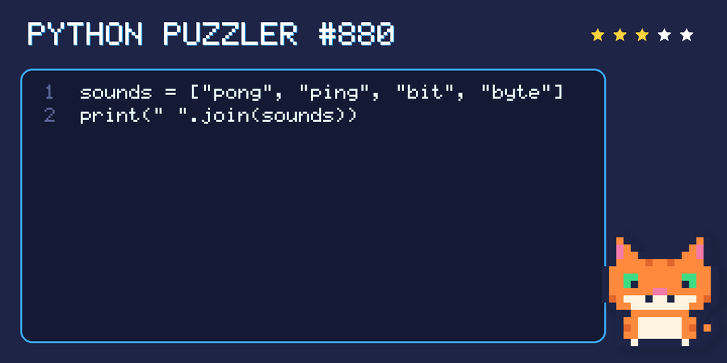 Python puzzler 880 code