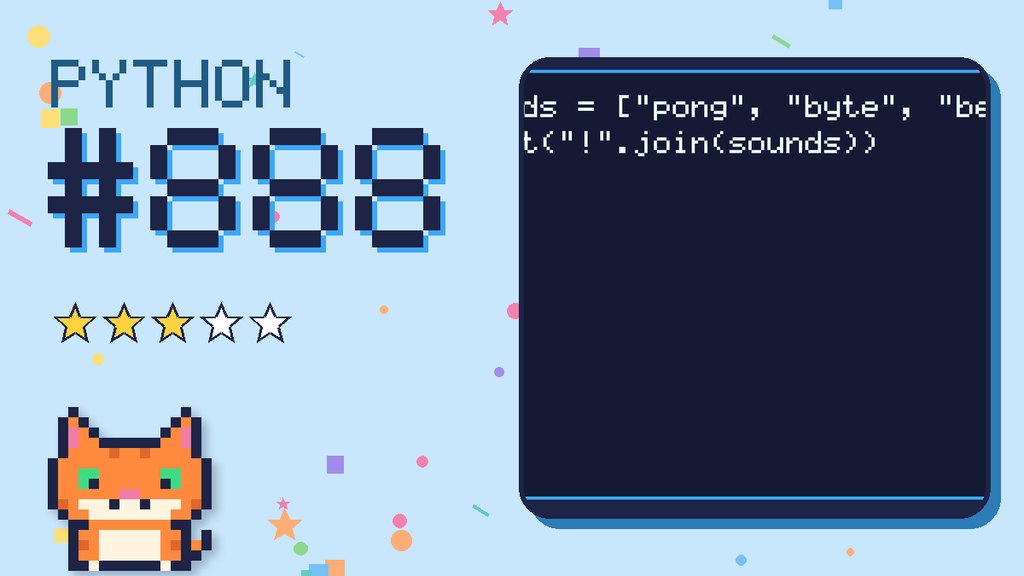 Python Puzzler 888 card