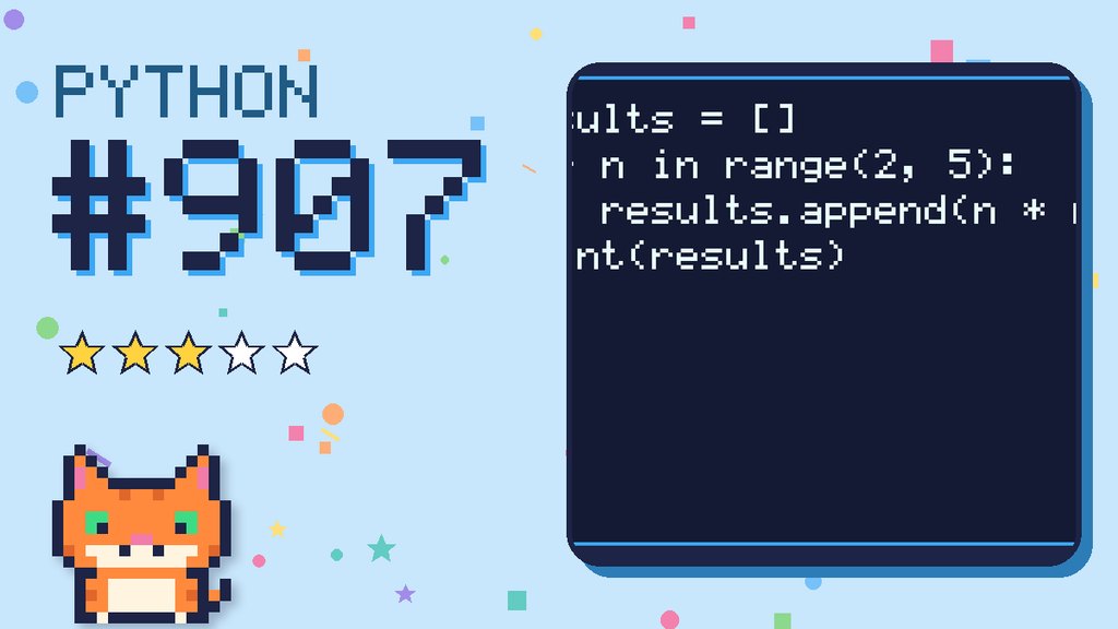 Python Puzzler 907 card