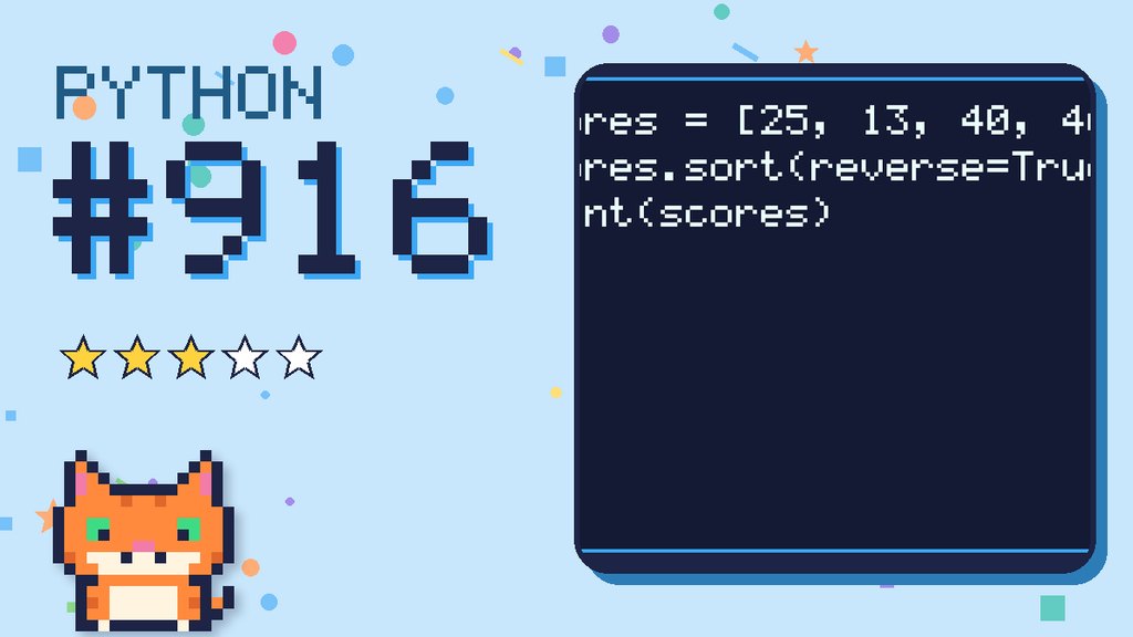 Python Puzzler 916 card