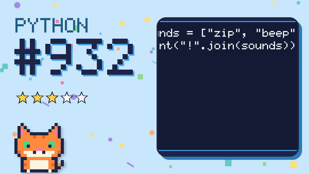 Python Puzzler 932 card