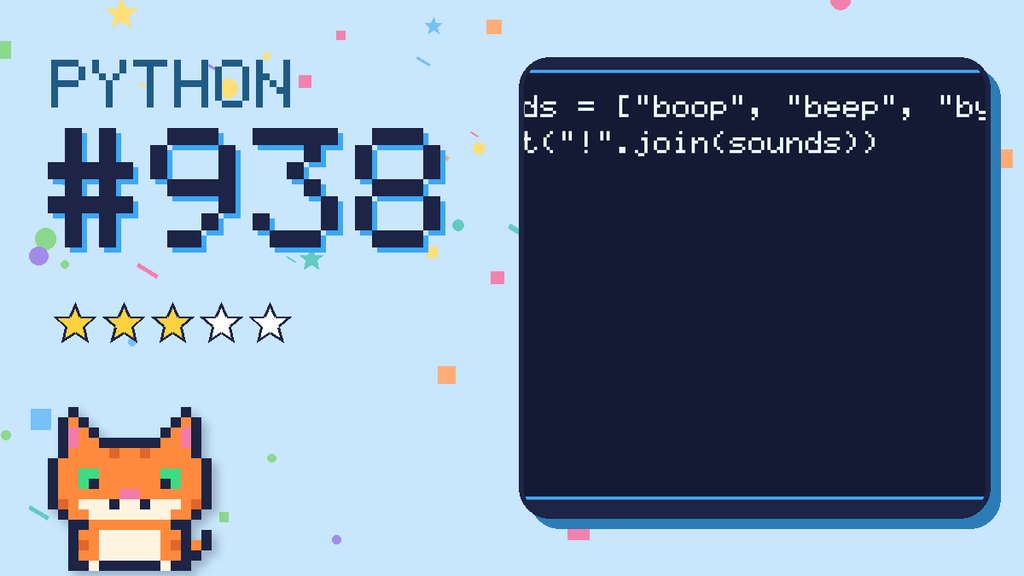 Python Puzzler 938 card