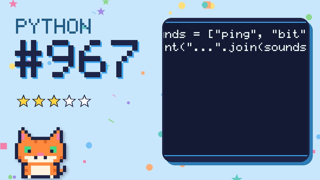 Python Puzzler 967 card