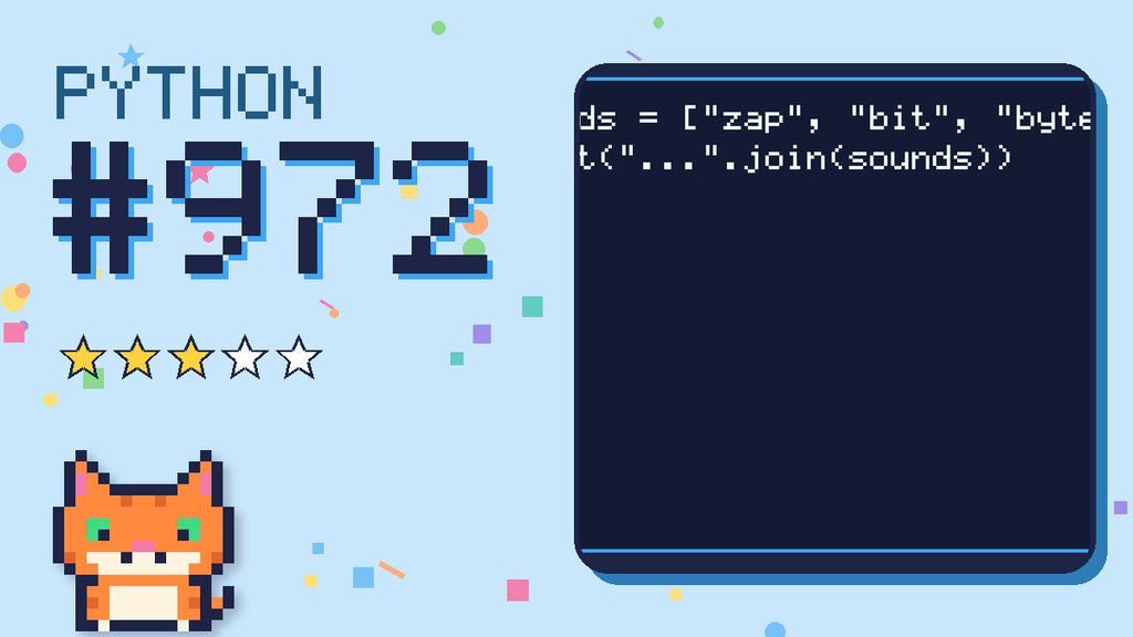 Python Puzzler 972 card